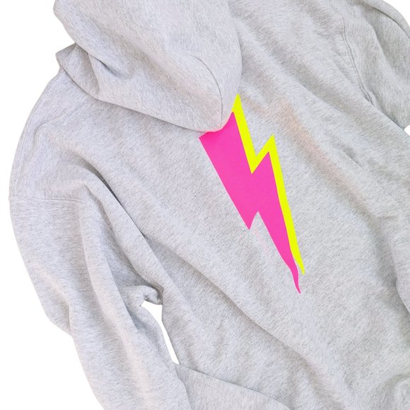 Smiley Face Lightning Bolt Hoodie - Picture 6 of 8